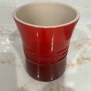 Le Creuset Red Utensil Crock